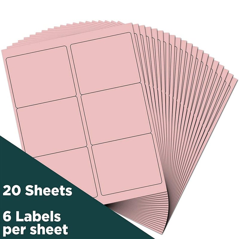 JAM PAPER Shipping Address Labels - Large - 3 1/3 x 4 - Baby Pink Pastel - 120/Pack - Image 2